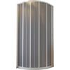 Milo srl BOX DOCCIA CURVO RICHIUDIBILE 100X100 BIANCO APERTURA LATERALE CIRCOLARE A SOFFIETTO RIDUCIBILE SU MISURA