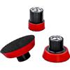 Treki 3 dischi abrasivi filettati M14, piastra di supporto girevole, dischi di lucidatura piastra di levigatura per carta vetrata con velcro 25 mm 50 mm 75 mm per levigare e lucidare