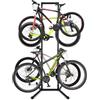 COSTWAY Portabici Verticale a 4 Posti, con 8 Ganci Regolabili e Rimovibili | Rastrelliera Biciclette da Terra, Supporto in Acciaio per E-Bike e MTB, Appendi Bici per Garage, Cantina e Negozio, Max 90 kg