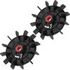 PATIKIL 116mmx14mm Motore Ventola Lama Rotonda Forma Alesaggio Nero Ingegneria Plastica con 12 Palette, Nero 2pz
