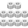 PATIKIL M6 Rotondo Alluminio Spaziatori, 10pz Metallo Spaziatore Alluminio 6.2mm ID x 12mm OD x 8mm L Spessore Alluminio Spaziatore 1/4in ID Vite Stallo per 1/4 o M6 Vite Bulloni