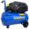 Goodyear - Compressore senza olio 24 litri 220 V - 240 V. Capacità di aspirazione 140 litri/minuto. 2800 giri/min. Pressione nominale 8 bar. Filtro in plastica a basso rumore. Rumorosità media di 79