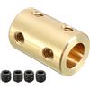 PATIKIL Da 6mm a 8mm Alesaggio Rigido Attacco Set Vite L22XD14 Rame, Albero Attacco Connettore,Motore Parti