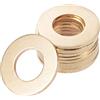 PATIKIL 12,5mm x 24mm x 1,5mm Ottone Rondella Piatta, 10pz Guarnizioni per Vite Bullone, Ottone Suono