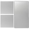 DIYCUT 3 Pezzi Copris Presa Elettrica, Copri Interruttore Adesiva-Argento | 2 Taglie di Copri Presa Murale: 8,6 cm e 18×10 cm, Adesivo Forte, per Camere, Cucina, Contatore Elettrico, Bagno