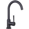 Schütte 79166 Cornwall Robinet de Cuisine pivotant à 360 degrés pour évier avec mitigeur à Levier Unique, Noir Mat