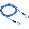 PATIKIL Sicurezza Acciaio Cavo 2.5mm x 2m/6.56ft Cavo Antifurto Rivestito Bagaglio Blocco Filo Corda con Doppio Cerchio Sicurezza per Esterni, Bici, Porte, Lampade, Blu