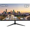 Nilox Monitor Led 24'' Nilox NXM24FHD1205 VA Full HD 1920x1080 1ms E Nero [NXM24FHD1205]