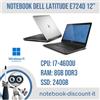 Dell Notebook 12" Dell Latitude E7240 Cpu i7-4600u Ram 8gb DDR3 SSD 240Gb Win11Pro