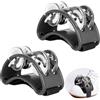 Helweet Tamburello da Piede, Tamburello Foot, Tambourine Shaker da Piede, Percussione Strumento Musicale, per Performance Acustiche e Improvvisazione, Adatto per Feste, Concerti, 2 Pezzi, Neri