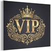 MuchoWow© MuchoWow© Quadri Fonoassorbenti Pannello Fonoassorbente | 80x60 cm - Decorativi Isolamento Acustico Pannelli Acustici Insonorizzazione Stanza Insonorizzanti VIP - Corona - Oro