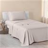 Caleffi Completo Lenzuola Una Piazza e Mezza 130x200 Cotone 100%, 1 Federa | set con lenzuolo sotto, sopra e 1 federa, per letto 1 piazza e mezza, morbide e fresche