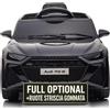 Auto Macchina Elettrica per Bambini 12V Audi RS 6 Sedile Pelle con Telecomando N