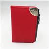 Sixstore Agenda settimanale 2026, formato A7, formato A7, in morbida pelle, 11 x 7 cm, con penna, colore: rosso