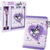 yumcute set di quaderno con penna, diario a fumetti per bambini e adolescenti ragazze, quaderno viola regali per bambini ragazze studenti, diario ragazze forniture scolastiche