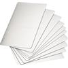 PATIKIL 10pz 80x50x0.4mm Bianco Metallo Carta 201 Inox Acciaio Argento Tono | Spazzolato, Piatto, per Fai da Te Laser Stampa Incisione