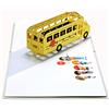 CUT POPUP.COM CUTPOPUP Bus - Biglietto pop-up di compleanno, biglietti d'auguri pop-up 3D, biglietto d'auguri 3D con nota vuota, biglietto d'auguri pop-up 3D fatto IT