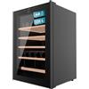 Cecotec Cantinetta Vino Bolero GrandSommelier 4850 Black Compressor. 49 Bottiglie, Silenziosa 42dB, Temperatura 4-18ºC, Pannello Touch, LED Interno, Eco-Friendly, Design Elegante e Moderno