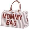 CHILDHOME, Mommy Bag, Borsa per la Mamma, Cambio il Pannolino, Maternità, Borsa da Viaggio, Grande capacità, Fasciatoio, Tracolla regolabile, Compartimenti, Multifunzione,Passaggio Valigia,Righe Terra