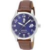 Invicta I-Force - Orologio da Uomo in Acciaio Inossidabile con Movimento al Quarzo - 44 mm, Argento/Blu