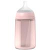 Suavinex, Biberon Colour Essence, 240 ml, Flusso M, 3+ Mesi, Acqua di Rose