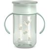 Suavinex, Bicchiere evolutivo per bambini+12 mesi, Tazza evolutiva 360 con sistema anti-goccia, Magic Cup con manici e coperchio, lavabile in lavastoviglie, adatta al microonde, Tazza 340 ml, Verde