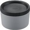 RÖSLE FLEXX 2GO - Contenitore rotondo in silicone con tappo a vite, per il trasporto di condimenti e salse, colore: Grigio/Nero