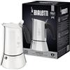 Bialetti Venus - Caffettiera ad induzione, Acciaio inossidabile, Adatta a tutti i tipi di piatti, 4 tazze da caffè (170 ml), Argento