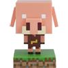 Paladone, Mini lampada a LED con personaggio Piglin di Minecraft, con licenza ufficiale, per camera dei bambini, sala giochi e decorazione della casa, alimentazione a batteria, da collezione