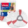 Vileda Turbo 2in1 Fiocco Ricambio, 2 Pezzi, Compatibile con Vileda Turbo, Turbo Smart e Easy Wring & Clean, +20% Raccolta Sporco, per Tutti i Pavimenti
