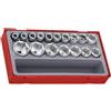 TENG TOOLS Teng TT12176 - Set di bussole da 1/2'', 6 punti, confezione da 17