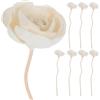 BESPORTBLE 8 pezzi diffusore di bastoncini in rattan con fiori fatti a mano, diffusore di fragranze naturali, assorbenti rapidi, decorativi, adatti per interni