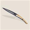 Deejo Tattoo coltello da chiusura legno d'oliva nero vichingo vegvisir,
