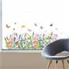 Joeyan Grandi Adesivi Primaverili per Finestre,Vetrofanie Decor Removibili | Addobbi Sticker Statici a Doppio Lato Riutilizzabili con Fiori Selvatici e Farfalle,per Finestre e Porte di Casa, 60 * 30CM