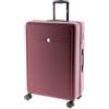 John Travel Valigia 70 cm Dura ABS Quattro Ruote Malibu Granate