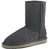 Shenduo Invernali Mid-calf Stivali da Neve Classico | Foderati in Pelliccia al Caldo Materiale Pelle Metà Polpaccio Stivali per il Freddo