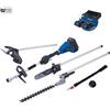 SCHEPPACH Decespugliatore 4in1 2 batterie 2 Ah doppiocaricatore ixes Scheppach bc-mfh400-x