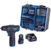 SCHEPPACH Trapano avvitatore 12v 74pz 2 batterie ixes Scheppach c-dtb74/2-12v