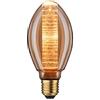 Paulmann 28828 Lampadina LED InnerGlow a bulbo interno con motivo ad anelli 120 lm 3,6 Watt dimmerabile Sorgente luminosa Oro Vetro Vintage 1800 K E27