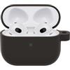 OtterBox Custodia Soft Touch per AirPods (3a gen), Nero | Custodia soffice al tatto, anti urti, graffi e cadute, ultra sottile con moschettone