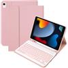 WENMILY Cover con Tastiera per iPad 9/8/7 Generazione 10.2 Pollici