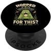 Cosmic Pond Frog Humor Hopped For This - Divertente UFO Alieno Rana PopSockets PopGrip Adesivo
