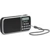 TechniSat VIOLA 3 - Radio DAB portatile (DAB+, FM, display LCD, presa per cuffie, USB, Aux-In, torcia LED, piccola, portatile, 1 Watt RMS altoparlante) nero