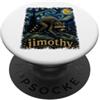 Jimothy Raccoon Starry Night Van Gogh Ar Jimothy Raccoon Notte stellata Van Gogh Art Meme PopSockets PopGrip Adesivo