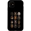 Cat Lover Art Co Custodia per iPhone 11 Gatti stregoni Halloween amanti gatti regali arte occulta
