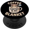 CRAZEELEBAH FLYING LEMUR INC Divertente coperta con tazza per animali domestici, motivo: SUNDA COLUGO PopSockets PopGrip Adesivo