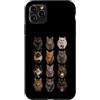 Cat Lover Art Co Custodia per iPhone 11 Pro Max Gatti stregoni Halloween amanti gatti regali arte occulta