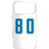 Uniform Number Blue SUL RETRO E FRONTE Custodia per iPhone 17 Pro Max Blu Numero 80 Uniforme Numerata Squadra Sportivo