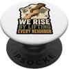 Community Outreach and Volunteerism Desi Umanità umanitario aiutare i vicini messaggio di unità mondiale PopSockets PopGrip Adesivo