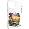 Lakelandwholesale1 Shirt Company Custodia per iPhone 16 Pro Italia Vintage Travel Monumenti Venezia Gondola Firenze